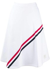 Thom Browne RWB-stripe midi skirt