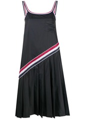 Thom Browne RWB-stripe pleated dress