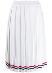 Thom Browne RWB-stripe pleated skirt