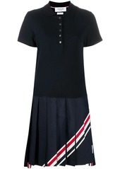 Thom Browne RWB-stripe polo dress