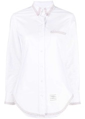 Thom Browne RWB trim Oxford shirt