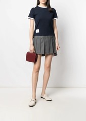 Thom Browne asymmetric hem short-sleeve T-shirt