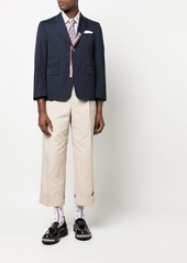 Thom Browne single-breasted cropped-sleeve blazer