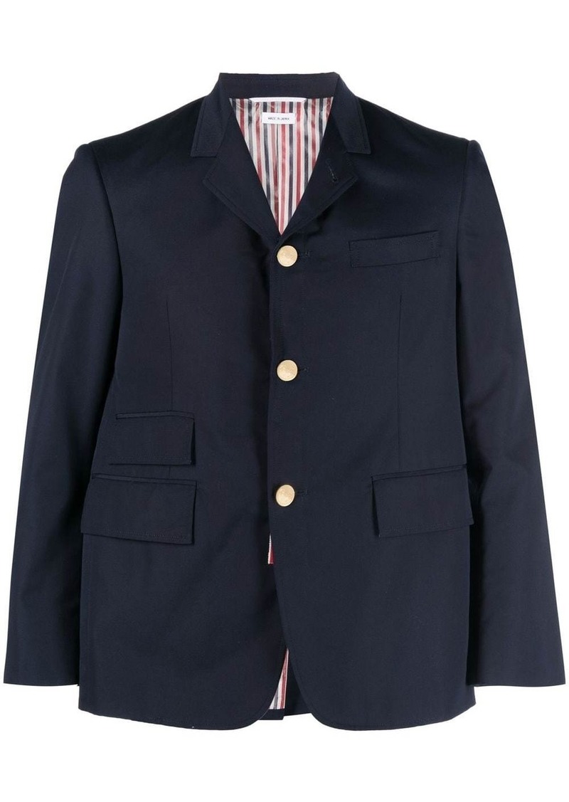 Thom Browne single-breasted cropped-sleeve blazer