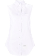 Thom Browne sleeveless pointed collar shirt