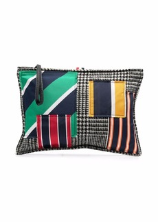 Thom Browne small patchwork pillow clutch bag