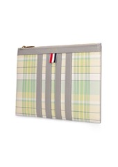 Thom Browne Small Striped Leather Document Holder