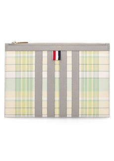 Thom Browne Small Striped Leather Document Holder