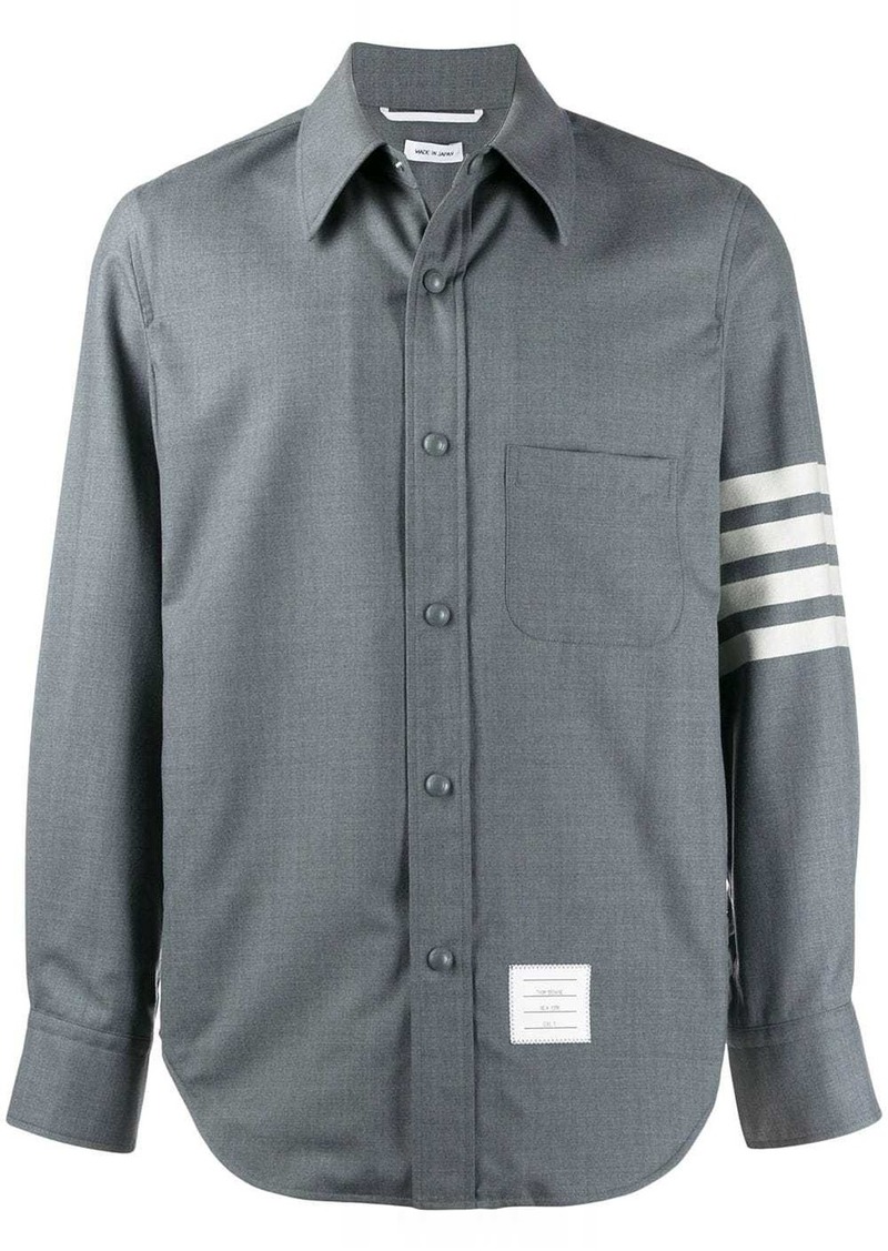 Thom Browne snap front shirt jacket