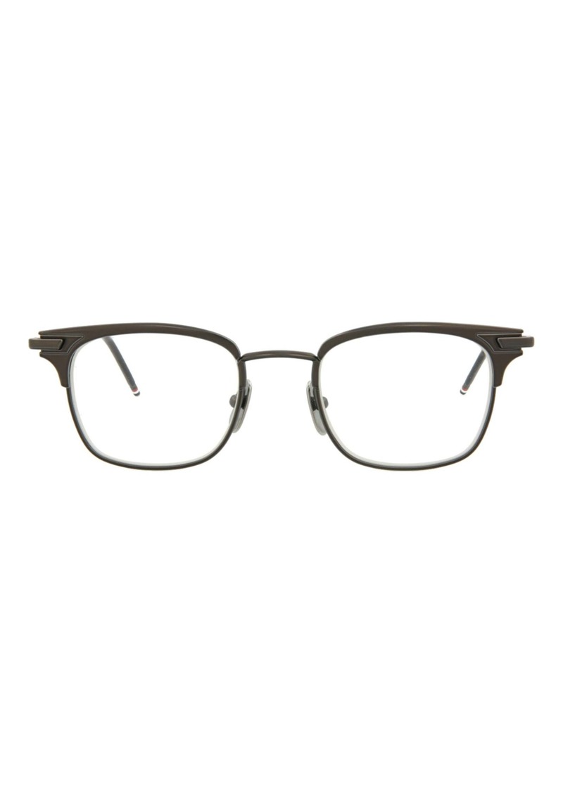 Thom Browne Square-Frame Metal Optical Frames