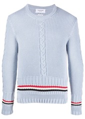 Thom Browne RWB-stripe wool jumper