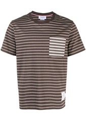 Thom Browne stripe-print cotton T-Shirt