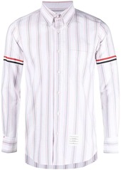 Thom Browne stripe-print long-sleeved shirt