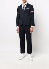 Thom Browne stripe-trim straight-leg trousers