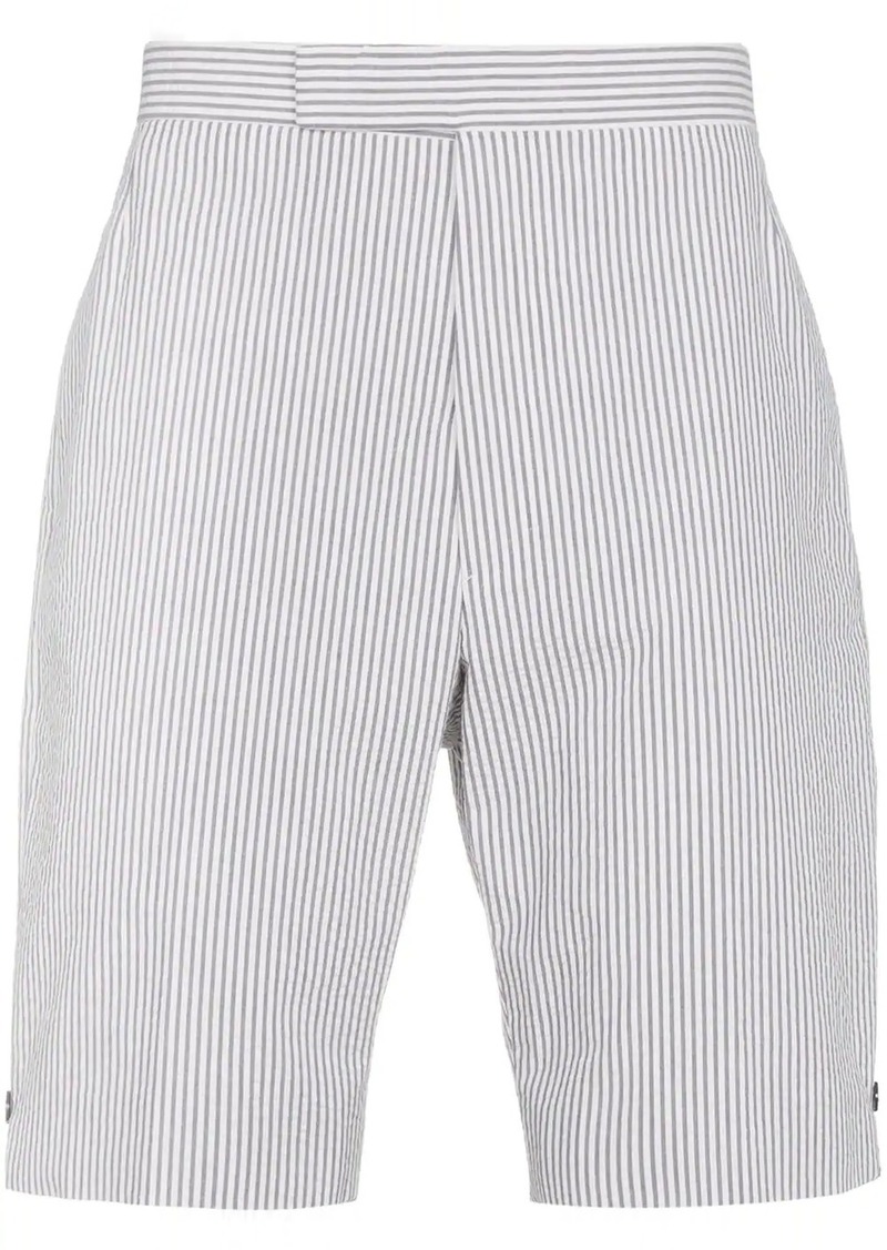 Thom Browne striped linen shorts