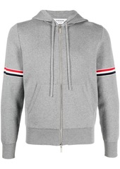 Thom Browne striped zip-up hoodie