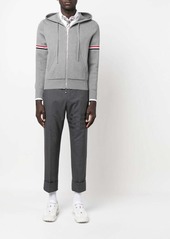 Thom Browne striped zip-up hoodie