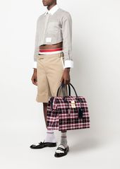 Thom Browne Mr. Thom tartan tweed bag