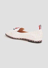 Thom Browne - Bow-detailed tweed loafers - White - EU 38.5