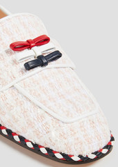 Thom Browne - Bow-detailed tweed loafers - White - EU 38.5