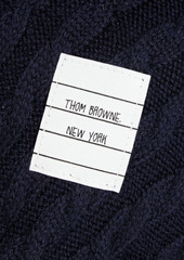 Thom Browne - Cable-knit merino wool baseball cap - Blue - S