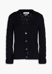 Thom Browne - Cable-knit wool cardigan - Blue - IT 36