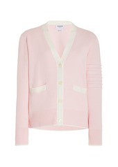 Thom Browne - Cotton Cardigan - Pink - IT 40 - Moda Operandi