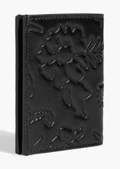Thom Browne - Embossed leather wallet - Black - OneSize