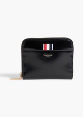 Thom Browne - Glossed-leather wallet - Black - OneSize