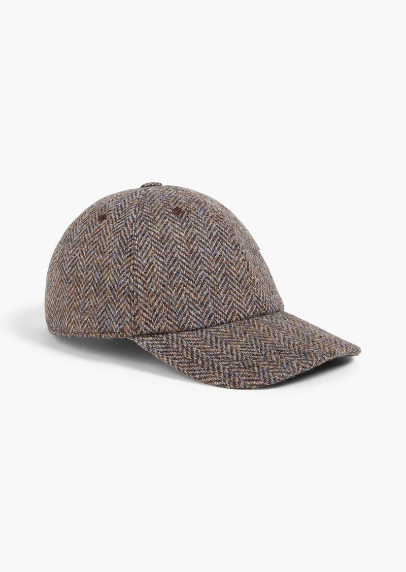 Thom Browne - Herringbone wool-tweed baseball cap - Brown - S