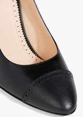 Thom Browne - Laser-cut leather pumps - Black - EU 40