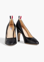 Thom Browne - Laser-cut leather pumps - Black - EU 40