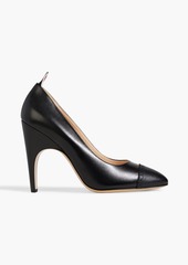 Thom Browne - Laser-cut leather pumps - Black - EU 40