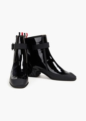 Thom Browne - Matte and patent-leather ankle boots - Black - EU 35