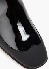 Thom Browne - Matte and patent-leather ankle boots - Black - EU 35