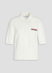 Thom Browne - Milano pointelle-knit cotton polo shirt - White - IT 36