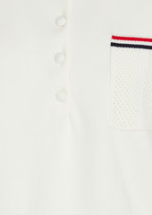 Thom Browne - Milano pointelle-knit cotton polo shirt - White - IT 36