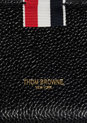 Thom Browne - Pebbled-leather coin purse - Black - OneSize