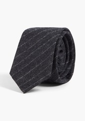 Thom Browne - Pinstriped wool-flannel tie - Gray - OneSize