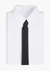 Thom Browne - Pinstriped wool-flannel tie - Gray - OneSize