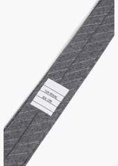 Thom Browne - Pinstriped wool-flannel tie - Gray - OneSize