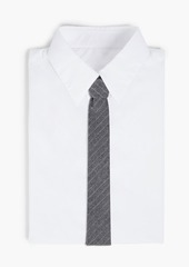 Thom Browne - Pinstriped wool-flannel tie - Gray - OneSize