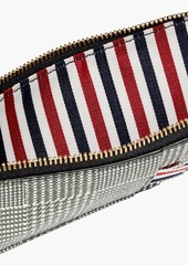 Thom Browne - Prince of Wales checked pebbled-leather wallet - Green - OneSize