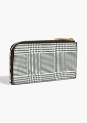 Thom Browne - Prince of Wales checked pebbled-leather wallet - Green - OneSize