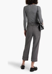 Thom Browne - Ribbed wool-blend sweater - Gray - IT 40