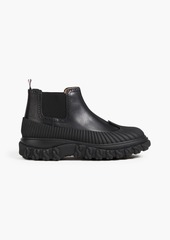 Thom Browne - Rubber-trimmed leather Chelsea boots - Black - US 7