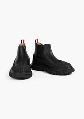 Thom Browne - Rubber-trimmed leather Chelsea boots - Black - US 7