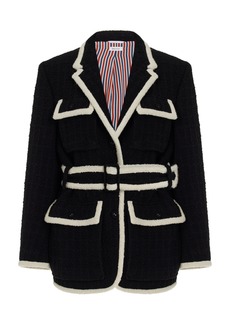 Thom Browne - Safari Belted Wool Jacket - Black - IT 38 - Moda Operandi