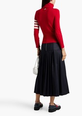 Thom Browne - Striped cashmere turtleneck sweater - Red - IT 38