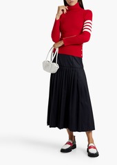 Thom Browne - Striped cashmere turtleneck sweater - Red - IT 38